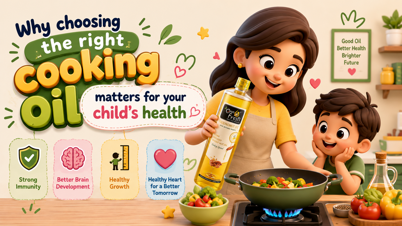 Choosing the right cooking oil matters for your child's health