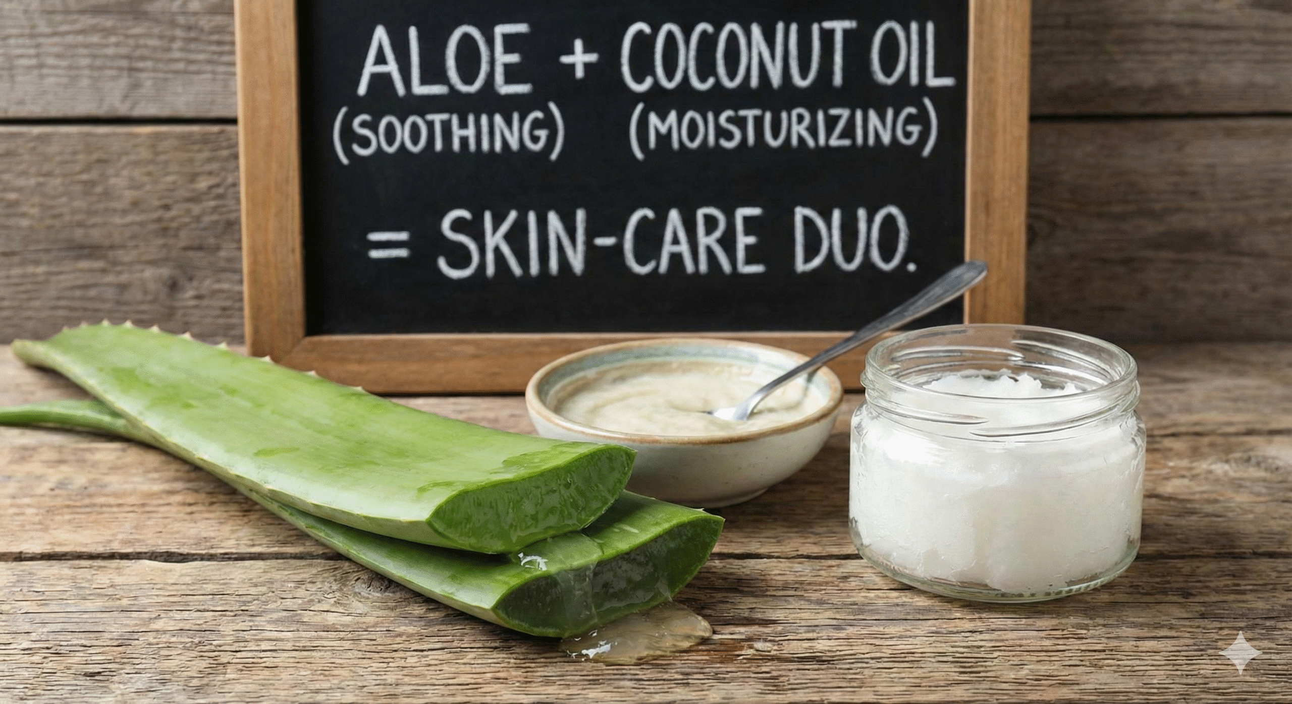 Rediscover natural skin care with aloe vera and coconut oil