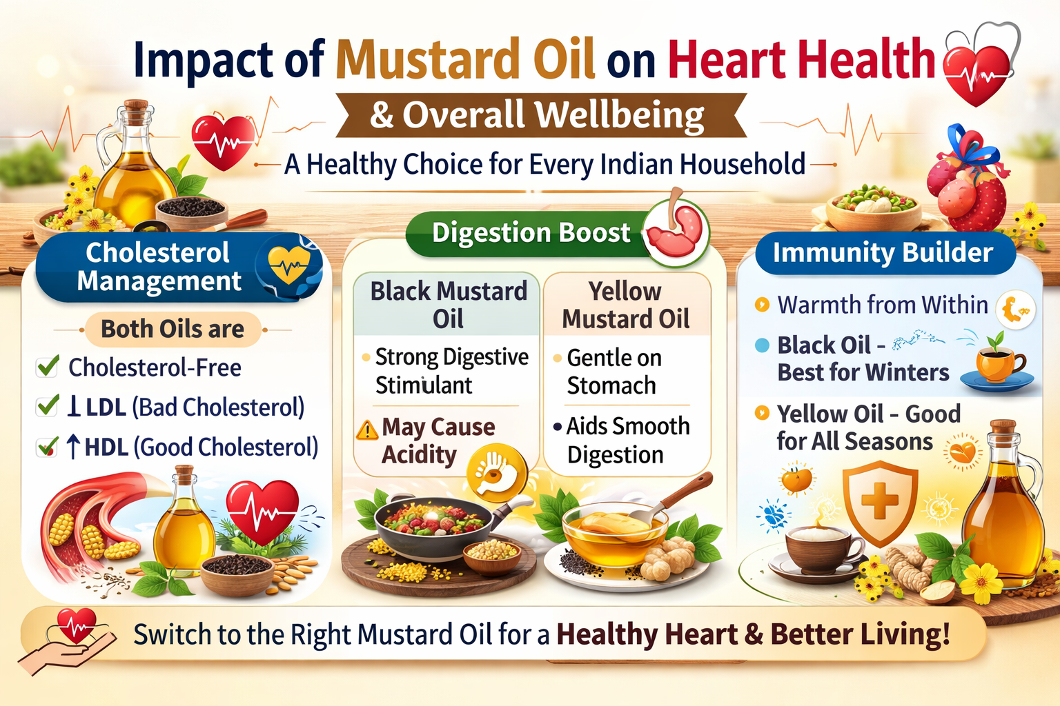 Black mustard oil vs yellow mustard oil: a complete guide for your kitchen