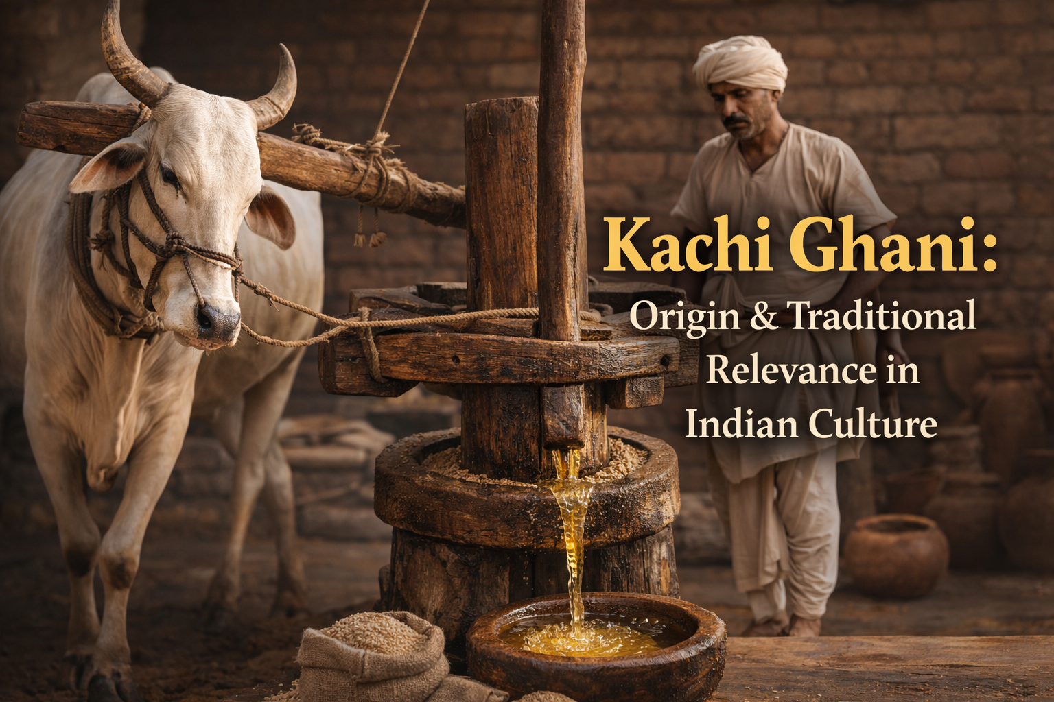 What does kachi ghani mean and why it matters for Indian kitchens