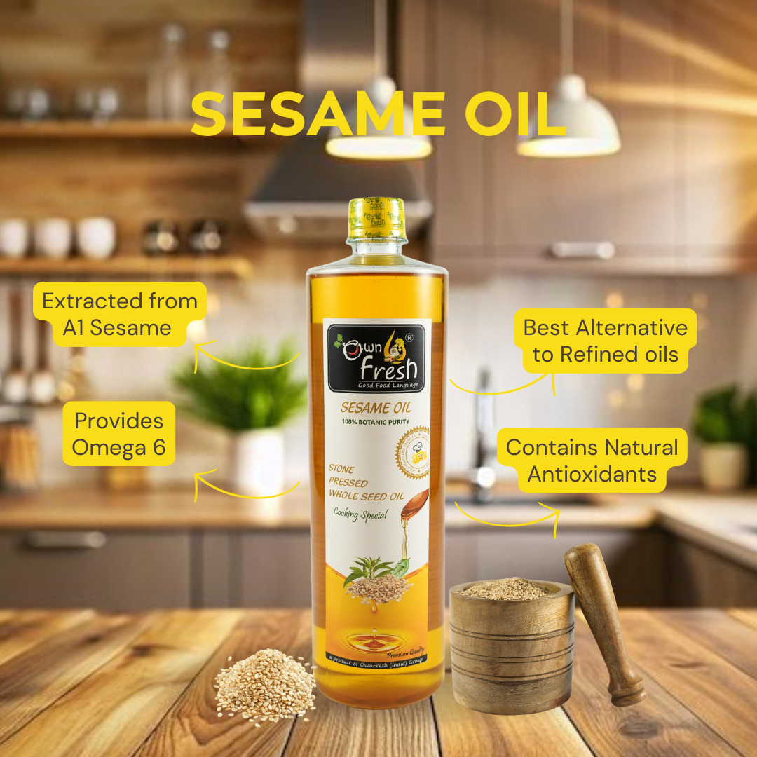Unlock the secret to healthy hair with OwnFresh stone-pressed sesame oil